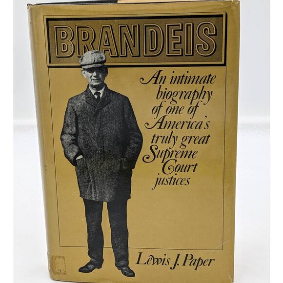 Brandeis By Lewis J. Paper Biography Jewish Supreme Court Justice Vintage 1983 - Picture 1 of 9